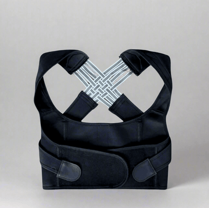 PostureAura adjustable back brace for better posture support, lightweight and breathable design.