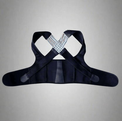 PostureAura adjustable back brace designed for posture correction and support, perfect for everyday use.